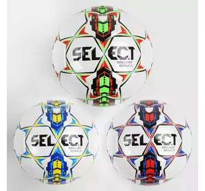 Мяч футбольный C 44621 (30) 3 вида, вес 420 грамм, материал PU, баллон резиновый (поставляется накачанным на 80)