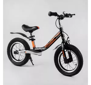 Велобег Corso "Alpha Sport" 64500 (1) стальная рама, надувные колеса 12", ручной тормоз, подножка, крылья, звоночек, в коробке