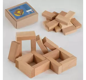 гр Конструктор деревянный КP-011 (1) 14 деталей, логический, в коробке "Игруша"