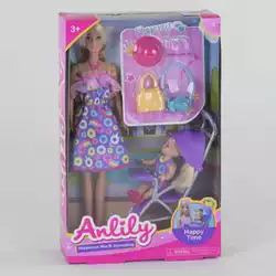 Кукла 99249 (36/2) ребенок, коляска, аксессуары, в коробке