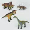 Динозавр музыкальный Q 9899-506 А (36/2) 3 вида, мягкий, резиновый, 48 см, 1 шт в кульке