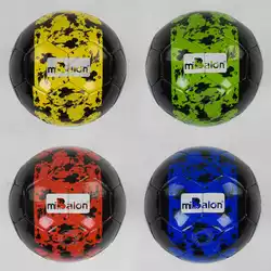Мяч футбольный С 40064 (60) размер №5, 4 цвета, материал PU, 320 грамм, баллон резиновый