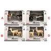 Набор животных Q 9899 A32 (72/2) "Дикие животные", 4 вида, в коробке