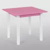 гр Стол 60*60 цвет розовый, квадратный (1) высота 52 см "Игруша"
