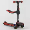 Самокат трехколесный Best Scooter JS-10711 (4) с сидением, алюминиевый руль, 3 колеса PU со светом, d=12 см Самокат трехколесный Best Scooter JS-10711 (4) с сидением, алюминиевый руль, 3 колеса PU со светом, d=12 см
