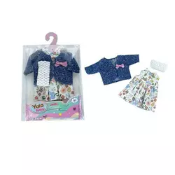 Одяг для пупса YLC 235 L (120) кофта, сукня, пов`язка на голову, в пакеті Одяг для пупса YLC 235 L (120) кофта, сукня, пов`язка на голову, в пакеті