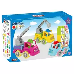 Конструктор Машинки 03-609 (6) Pilsan, 35 елементів, 3 машинки, чоловічки, в коробці Конструктор Машинки 03-609 (6) Pilsan, 35 елементів, 3 машинки, чоловічки, в коробці