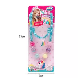 Набір прикрас F 2-58 (600/2) намисто, браслет, прикраса-єдиноріг, у пакеті Набір прикрас F 2-58 (600/2) намисто, браслет, прикраса-єдиноріг, у пакеті