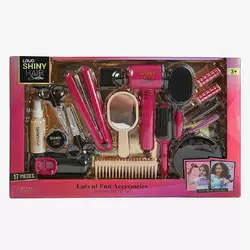 Набір перукаря 626026 (18) 17 аксесуарів, світло, звук, стайлер, фен видуває повітря, бігуді, заколки, щітки, гребінець, люстерко, у коробці Набір перукаря 626026 (18) 17 аксесуарів, світло, звук, стайлер, фен видуває повітря, бігуді, заколки, щітки, гребінець, люстерко, у коробці