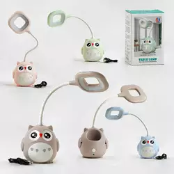 Лампа світлодіодна C 57877 (96) "Совушка", 4 кольори, світло, вбудований акумулятор, заряджається від мережі/павербанка, в коробці Лампа світлодіодна C 57877 (96) "Совушка", 4 кольори, світло, вбудований акумулятор, заряджається від мережі/павербанка, в коробці