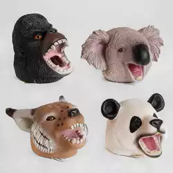 Голова на руку Q 9899-789 (48/3) "Тварини", 4 види, гумові, 1 шт в пакеті Голова на руку Q 9899-789 (48/3) "Тварини", 4 види, гумові, 1 шт в пакеті