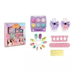 Набір косметики ZR 33 A (144) тіні, лаки, накладні нігті, аксесуари для манікюру, в коробці Набір косметики ZR 33 A (144) тіні, лаки, накладні нігті, аксесуари для манікюру, в коробці