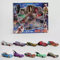 Набір машинок 04199 A (36) 10 штук, металопластик, герої, в коробці Набір машинок 04199 A (36) 10 штук, металопластик, герої, в коробці