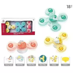 Брязкальце-спінер YL 1011 B (60) “Морські мешканці”, 3 штуки, присоски, в коробці Брязкальце-спінер YL 1011 B (60) “Морські мешканці”, 3 штуки, присоски, в коробці