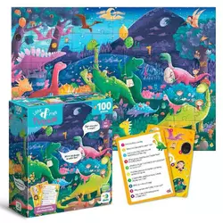 гр Пазл "Шукай та знаходь. Країна динозаврів" 300669 (24) "DoDo", 100 елементів, 33х47 см, в коробці гр Пазл "Шукай та знаходь. Країна динозаврів" 300669 (24) "DoDo", 100 елементів, 33х47 см, в коробці