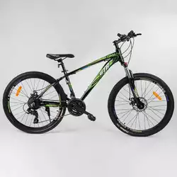 Велосипед Спортивный CORSO «GTR-3000» 26" дюймов 67982 (1) рама алюминиевая 15``, оборудование Shimano 21 скорость, собран на 75