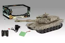 Танк на радіокеруванні 99812 (12) звук, підсвічування, акумулятор 4.8V, пульт 27 Mhz, зарядний пристрій, башта обертається, гумові гусені, в коробці Танк на радіокеруванні 99812 (12) звук, підсвічування, акумулятор 4.8V, пульт 27 Mhz, зарядний пристрій, башта обертається, гумові гусені, в коробці