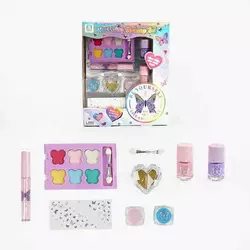 Набір косметики ZR 38 D (96/2) тіні, 2 лаки для нігтів, блиски для губ, наліпки, в коробці Набір косметики ZR 38 D (96/2) тіні, 2 лаки для нігтів, блиски для губ, наліпки, в коробці