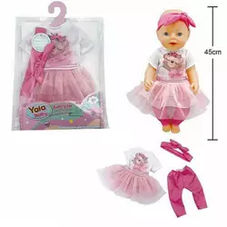 Одяг для пупса BLC 242 C (120) на пупса висотою 40-45 см, в пакеті Одяг для пупса BLC 242 C (120) на пупса висотою 40-45 см, в пакеті