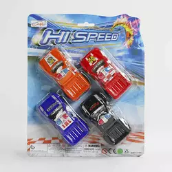 Набір машин 168-4 X-1 (192/2) 4 штуки, поліцейська служба, інерція, на листі Набір машин 168-4 X-1 (192/2) 4 штуки, поліцейська служба, інерція, на листі