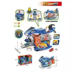 Трек SK 120 S (12) 3 рівні, 4 машинки, звуки, підсвічування, рухливі елементи, муляжі оточення, наліпки, в коробці Трек SK 120 S (12) 3 рівні, 4 машинки, звуки, підсвічування, рухливі елементи, муляжі оточення, наліпки, в коробці