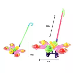 Каталка 198-2 (96/2) 2 види, "Метелик", брязкальця, висота 38 см, в пакеті Каталка 198-2 (96/2) 2 види, "Метелик", брязкальця, висота 38 см, в пакеті