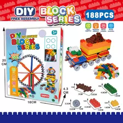 Конструктор 336-9 (120/2) 188 деталей, колеса, в коробці Конструктор 336-9 (120/2) 188 деталей, колеса, в коробці