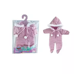 Одяг для пупса YLC 235 Q (120) комбінезон з хутром, для ляльок зростом 30-35 см, в пакеті Одяг для пупса YLC 235 Q (120) комбінезон з хутром, для ляльок зростом 30-35 см, в пакеті