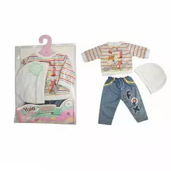 Одяг для пупса BLC 242 K (120) костюм, шапочка, для ляльок зростом 40-45 см, у пакеті Одяг для пупса BLC 242 K (120) костюм, шапочка, для ляльок зростом 40-45 см, у пакеті