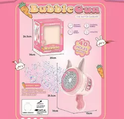 Установка з мильними бульбашками 138 (36) акумулятор 3.7 V, підсвічування, пляшечка із мильною рідиною, в коробці Установка з мильними бульбашками 138 (36) акумулятор 3.7 V, підсвічування, пляшечка із мильною рідиною, в коробці