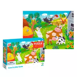 гр Пазл "Корови й козенята" 300683 (96) "DoDo", 30 елементів, в коробці гр Пазл "Корови й козенята" 300683 (96) "DoDo", 30 елементів, в коробці