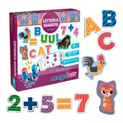гр Магнітна гра "Letters  Numbers" ML4031-09 EN (24) "Magdum", англ. мова, в коробці гр Магнітна гра "Letters  Numbers" ML4031-09 EN (24) "Magdum", англ. мова, в коробці