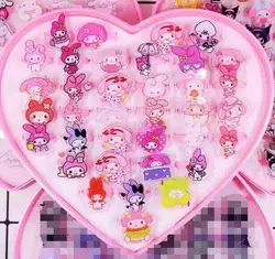 Набір каблучок M 50517 (240) 36 шт, пластикові, регульовані, в боксі Набір каблучок M 50517 (240) 36 шт, пластикові, регульовані, в боксі