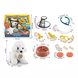 Собачка 903-2 (18) набір ветлікаря, миска, їжа, ветеринарний комір, в коробці Собачка 903-2 (18) набір ветлікаря, миска, їжа, ветеринарний комір, в коробці