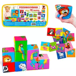 гр Набір MC 090501-06 кубиків "Розумні кубики" (8) "Масік", в сумці гр Набір MC 090501-06 кубиків "Розумні кубики" (8) "Масік", в сумці