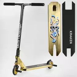 Самокат трюковый KR-93091 Best Scooter (4) "Kraken" HIC-система, ПЕГИ, алюминиевый диск и дека, АНОДИРОВАННЫЙ, колёса PU 110мм, ширина руля 58 см Самокат трюковый KR-93091 Best Scooter (4) "Kraken" HIC-система, ПЕГИ, алюминиевый диск и дека, АНОДИРОВАННЫЙ, колёса PU 110мм, ширина руля 58 см