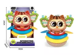 Пірамідка YT 24-76 (48/2) 23 см, 3 кільця, прорізувачі, брязкальце, в коробці Пірамідка YT 24-76 (48/2) 23 см, 3 кільця, прорізувачі, брязкальце, в коробці