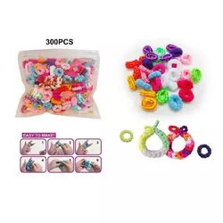 Набір резиночок для плетіння 555 B-5 (240/2) різнокольорові, м’які, еластичні, в пакеті Набір резиночок для плетіння 555 B-5 (240/2) різнокольорові, м’які, еластичні, в пакеті