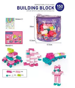 Конструктор JX 688-40 (72/2) 150 деталей, наліпки, в сумці Конструктор JX 688-40 (72/2) 150 деталей, наліпки, в сумці