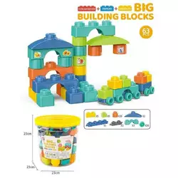 Конструктор JX 6890 (24) 63 деталі, у відрі Конструктор JX 6890 (24) 63 деталі, у відрі