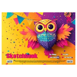 гр Альбом для малювання "Сова" 30 арк., пружина 9789655323245 (20) "Jumbi" гр Альбом для малювання "Сова" 30 арк., пружина 9789655323245 (20) "Jumbi"