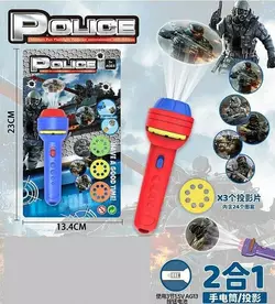 Ліхтарик-проєктор TY 13 (432/2) 2 кольори, 3 диски, на листі Ліхтарик-проєктор TY 13 (432/2) 2 кольори, 3 диски, на листі