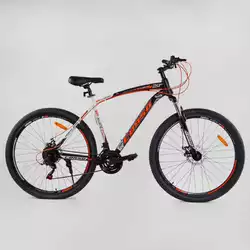 Велосипед спортивный CORSO "HIGH RACE PRO", 29`` дюймов 89732 (1) стальная рама 21”, оборудование Shimano 21 скорость, собранный на 75