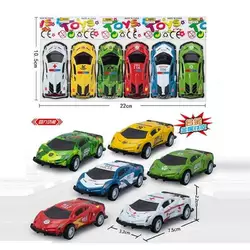 Набір машин 123-2 G (480/2) 6 штук, металопластикові, інерція, в пакеті Набір машин 123-2 G (480/2) 6 штук, металопластикові, інерція, в пакеті