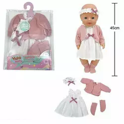 Одяг для пупса BLC 242 R (120) на пупса висотою 40-45 см, в пакеті Одяг для пупса BLC 242 R (120) на пупса висотою 40-45 см, в пакеті