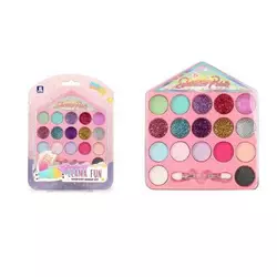 Набір косметики ZR 21 G (288/2)  17 кольорів, аплікатор, тіні, блискітки, на листі Набір косметики ZR 21 G (288/2)  17 кольорів, аплікатор, тіні, блискітки, на листі