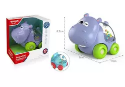 Каталка НЕ 8059 (96/2) бегемотик, в коробці Каталка НЕ 8059 (96/2) бегемотик, в коробці