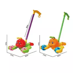 Каталка 198-13 (96/2) 2 види, "Омар", брязкальця, висота 38 см, в пакеті Каталка 198-13 (96/2) 2 види, "Омар", брязкальця, висота 38 см, в пакеті