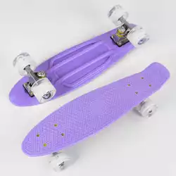 Скейт Пенни борд 6502 (8) Best Board, доска=55см, колёса PU со светом, диаметр 6см