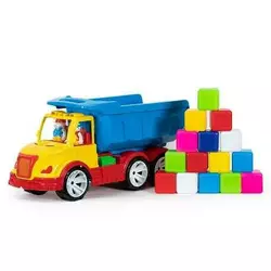 гр Набір дитячий "Самоскид Mati" з кубиком 009/14 (3) "BAMSIC" гр Набір дитячий "Самоскид Mati" з кубиком 009/14 (3) "BAMSIC"